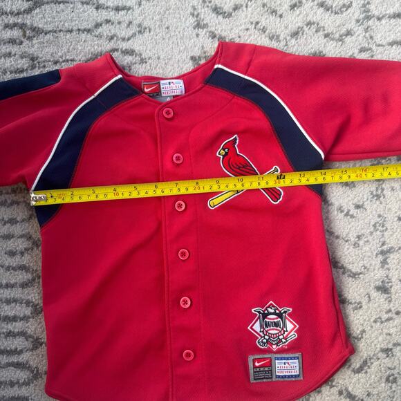 Nike MLB St. Louis Cardinals Button Down Jersey Size 4 - Picture 7 of 7